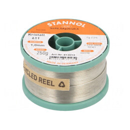 Sârmă de lipit fără plumb 1mm 250g | Electronic-mag.ro | Componente Electronice