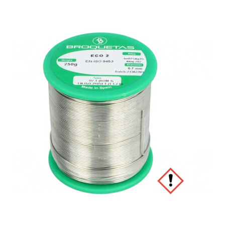 Sârmă de lipit fără plumb 0,7mm 250g 221°C | Electronic-mag.ro | Componente Electronice
