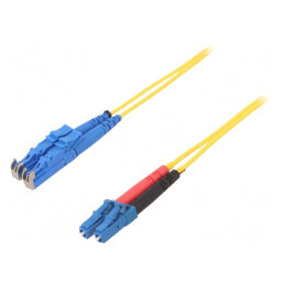 Patch cord cu fibră | E2/UPC,LC/UPC | 10m | Fibră Optică: 9/125um | G-LC-E2-S-010.0-DX-D-18-Y