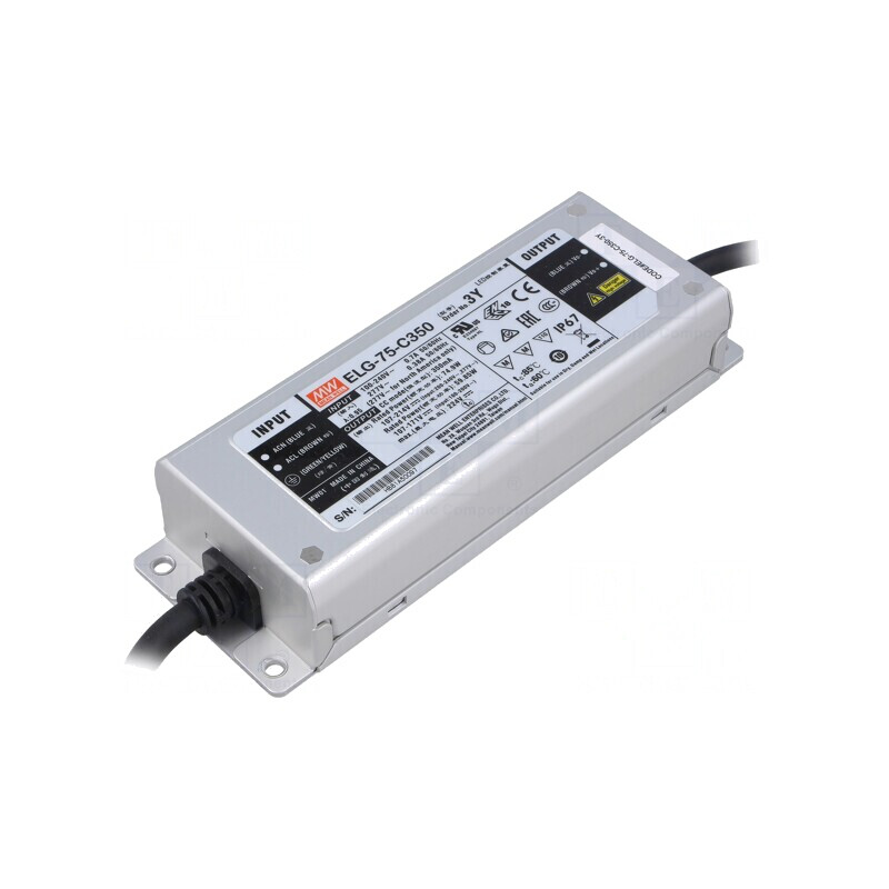 Alimentator LED 74.9W 350mA 100-305VAC | Electronic-mag.ro | Componente Electronice