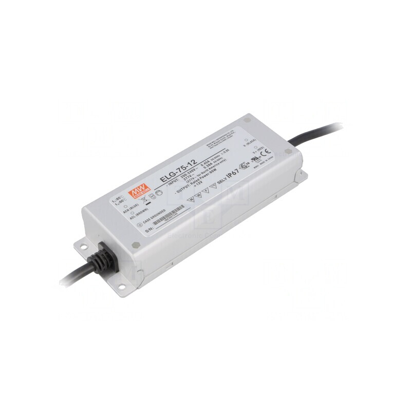 Alimentator LED 60W 12V 5A IP67 | Electronic-mag.ro | Componente Electronice