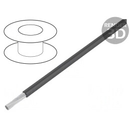 Cablu HookUp Wire Cu 28AWG PTFE Gri Închis 30,5m | Electronic-mag.ro | Componente Electronice