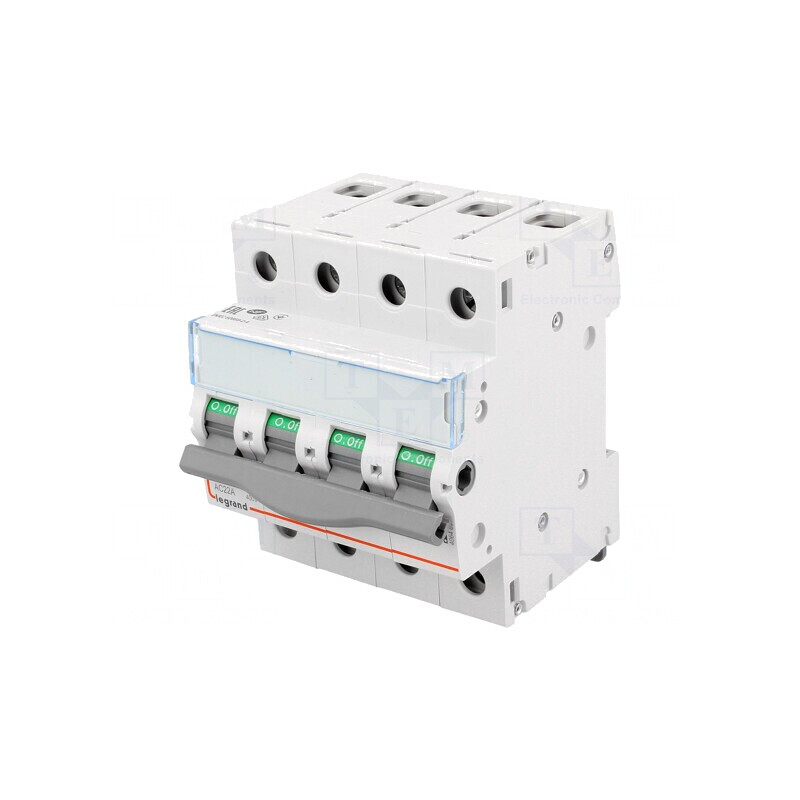 Separator-întrerupător 4P 100A 400VAC pentru șină DIN | Electronic-mag.ro | Componente Electronice
