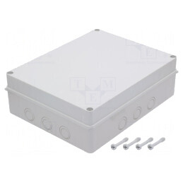 Carcasă Universală ABS Polistiren 300x380x120mm S-BOX | Electronic-mag.ro | Componente Electronice