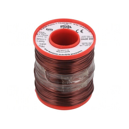 Sârmă Bobină Emailată 1,1mm 1kg Cupru | Electronic-mag.ro | Componente Electronice