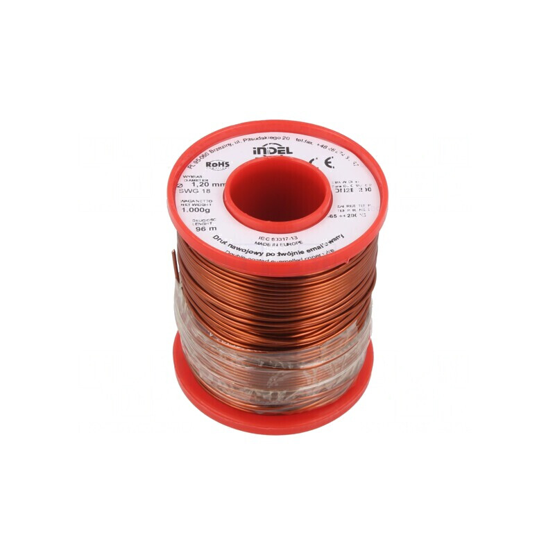Sârmă emailată dublu 1,2mm 1kg Cu 65-200°C | Electronic-mag.ro | Componente Electronice