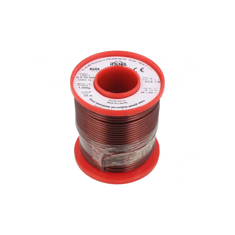 Sârmă emailată dublă 2,1mm 1kg Cu 65-200°C | Electronic-mag.ro | Componente Electronice Sârmă emailată dublă 2,1mm 1kg Cu 65-200°C | Electronic-mag.ro | Componente Electronice