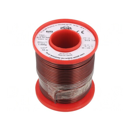 Sârmă emailată dublă 2,1mm 1kg Cu 65-200°C | Electronic-mag.ro | Componente Electronice