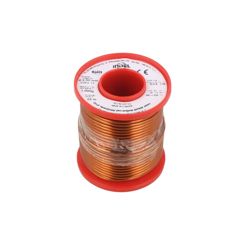 Sârmă dublu emailată 2,5mm 1kg Cu | Electronic-mag.ro | Componente Electronice