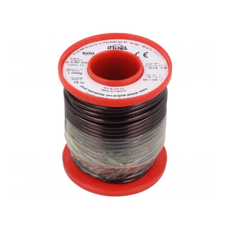 Sârmă Emailată Dublă 2,8mm 1kg Cu | Electronic-mag.ro | Componente Electronice