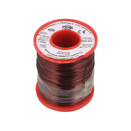 Sârmă Bobină Emailată 1,1mm 1kg Cu | Electronic-mag.ro | Componente Electronice