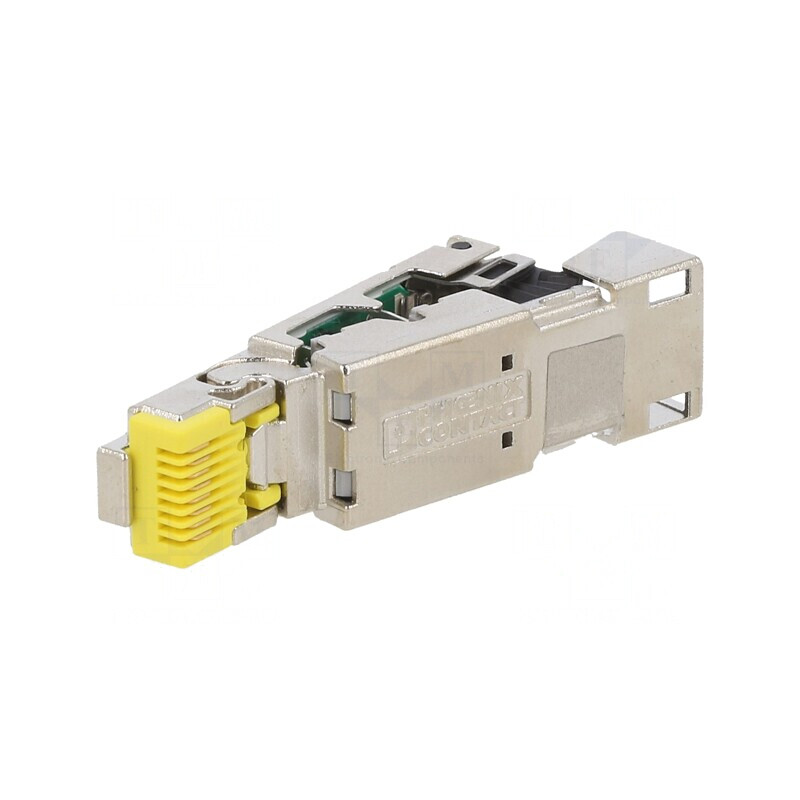 Mufă RJ45 Aurită 8P8C pentru Cablu IDC Drept | Electronic-mag.ro | Componente Electronice