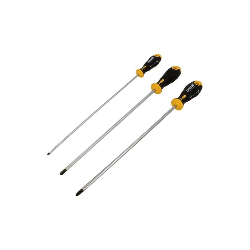 Kit Șurubelnițe ERGONIC 3 Bucăți Phillips Pozidriv Plată | Electronic-mag.ro | Componente Electronice