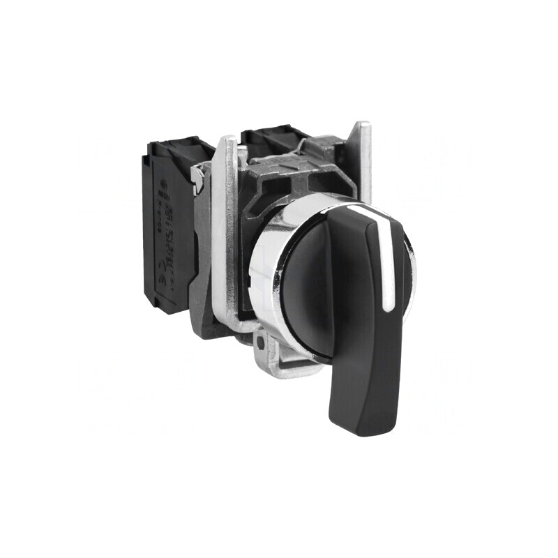Comutator rotativ 22mm NO x2 negru 3A/240VAC IP66 | Electronic-mag.ro | Componente Electronice