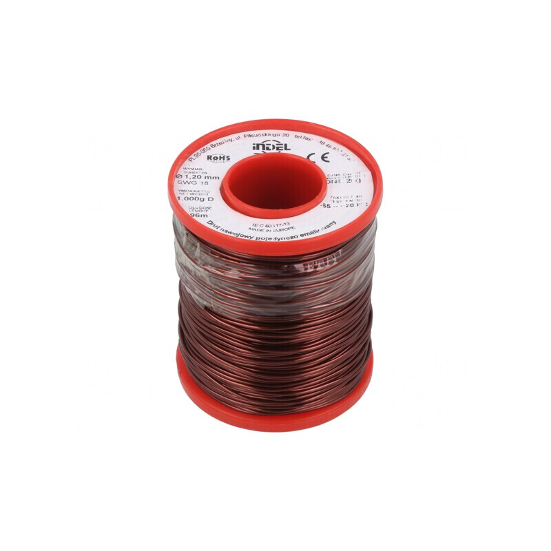 Sârmă Bobină Emailată 1,2mm 1kg Cu 65-200°C | Electronic-mag.ro | Componente Electronice