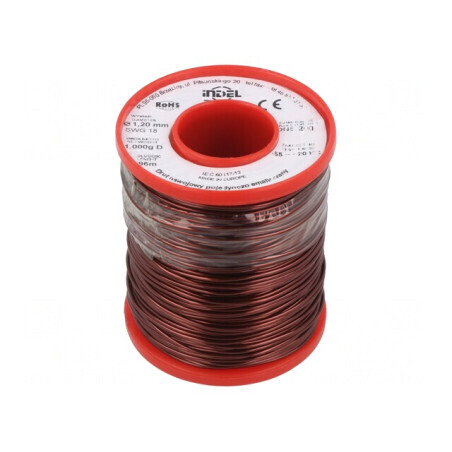 Sârmă Bobină Emailată 1,2mm 1kg Cu 65-200°C | Electronic-mag.ro | Componente Electronice
