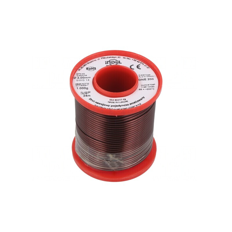 Sârmă Emailată 2mm 1kg Cu 65-200°C | Electronic-mag.ro | Componente Electronice Sârmă Emailată 2mm 1kg Cu 65-200°C | Electronic-mag.ro | Componente Electronice