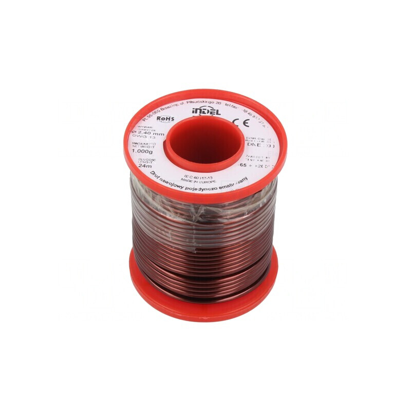Sârmă Emailată 2,4mm 1kg Cu 65-200°C | Electronic-mag.ro | Componente Electronice