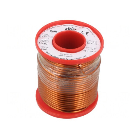 Sârmă Cupru Emailată 2,5mm 1kg | Electronic-mag.ro | Componente Electronice