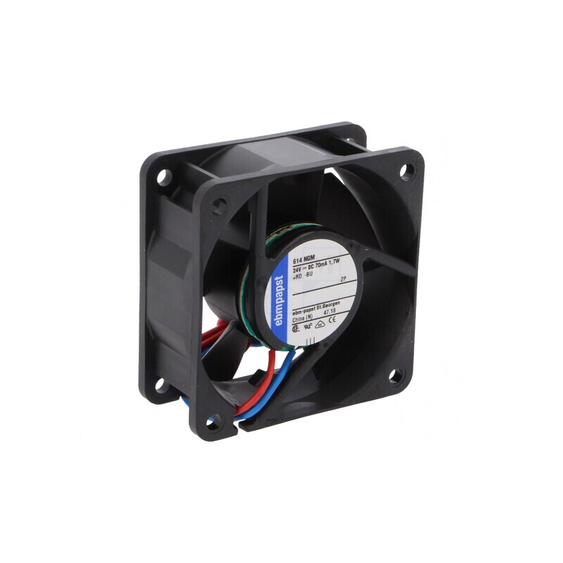 Ventilator axial 24VDC 60x60x25mm 35m3/h 28dBA | Electronic-mag.ro | Componente Electronice
