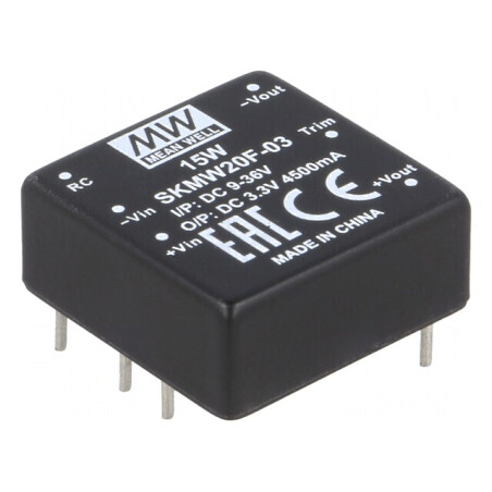 Convertor DC/DC 20W 9-36V la 3.3V 4500mA | Electronic-mag.ro | Componente Electronice