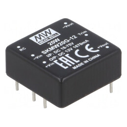 Convertor DC/DC 20W 18-75V la 12V 1670mA | Electronic-mag.ro | Componente Electronice