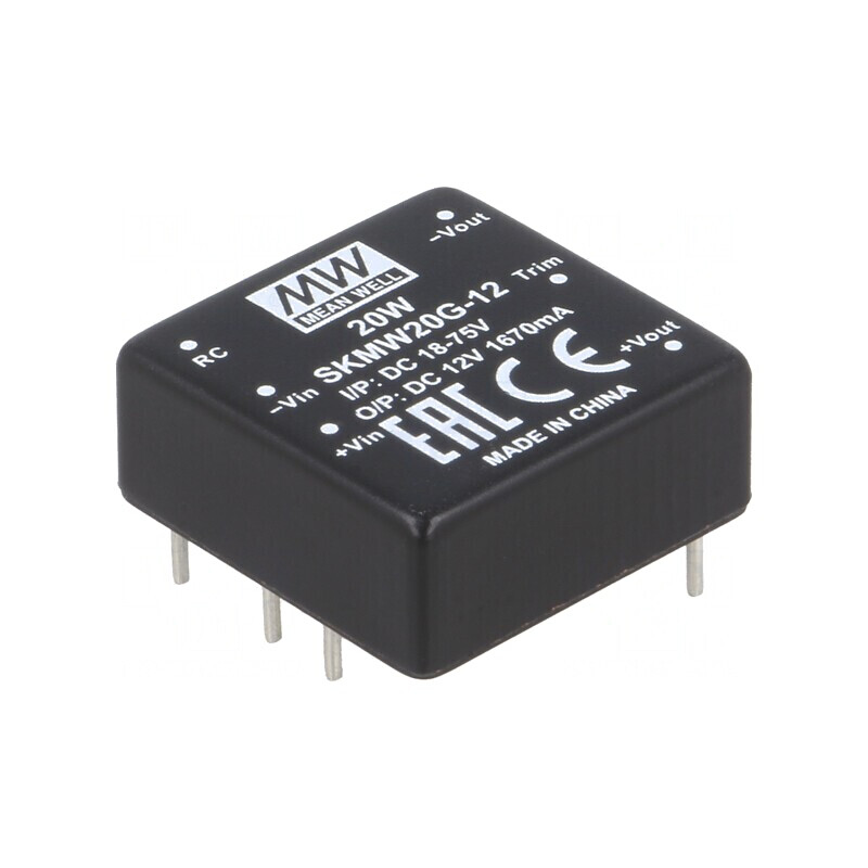 Convertor DC/DC 20W 18-75V la 12V 1670mA | Electronic-mag.ro | Componente Electronice