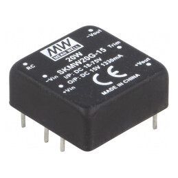 Convertor DC/DC 20W 18-75V la 15V 1330mA | Electronic-mag.ro | Componente Electronice