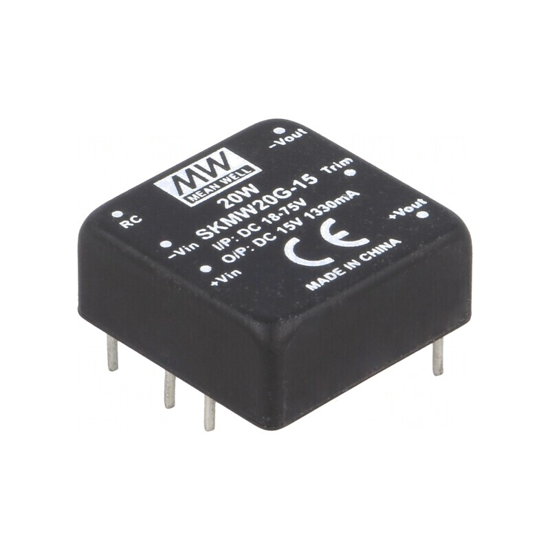 Convertor DC/DC 20W 18-75V la 15V 1330mA | Electronic-mag.ro | Componente Electronice Convertor DC/DC 20W 18-75V la 15V 1330mA | Electronic-mag.ro | Componente Electronice