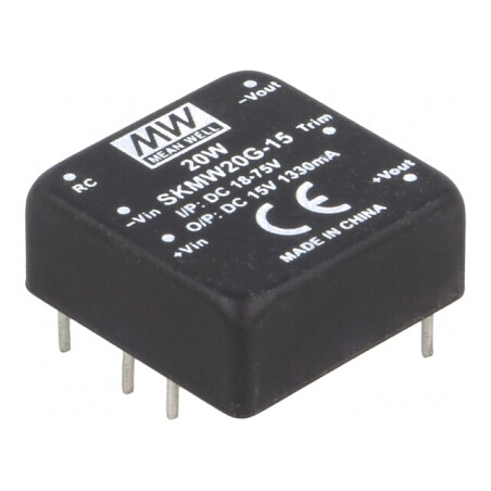 Convertor DC/DC 20W 18-75V la 15V 1330mA | Electronic-mag.ro | Componente Electronice