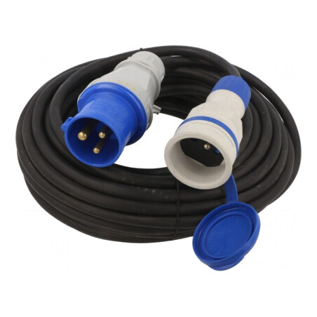 Prelungitor alimentare negru 10m 16A | Electronic-mag.ro | Componente Electronice