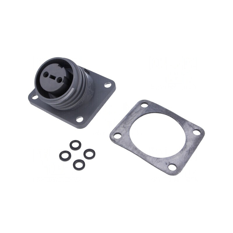 Conector Circular Soclu Mamă 2 PIN-uri Alamă | Electronic-mag.ro | Componente Electronice