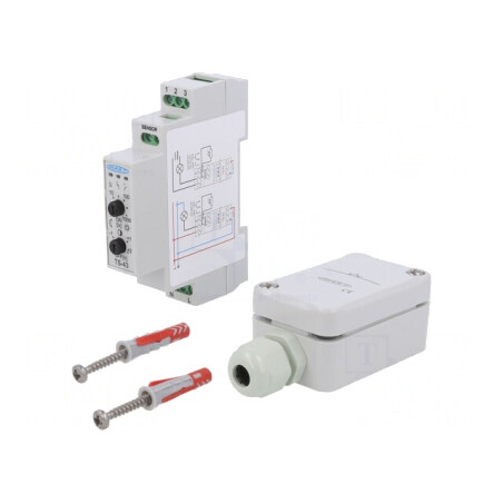 Întrerupător Crepuscular pentru Şină DIN 230VAC SPDT IP20 | Electronic-mag.ro | Componente Electronice