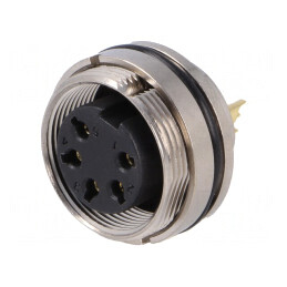 Conector M16 Mamă 5 PIN 250V IP67 | Electronic-mag.ro | Componente Electronice
