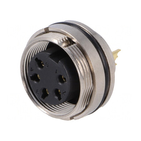 Conector M16 Mamă 5 PIN 250V IP67 | Electronic-mag.ro | Componente Electronice