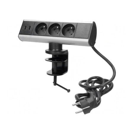 Prelungitor cu Prize pentru Mobilier 1,8m 3680W 230V | Electronic-mag.ro | Componente Electronice