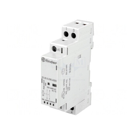 Contactor 2P 25A 230V NO IP20 | Electronic-mag.ro | Componente Electronice