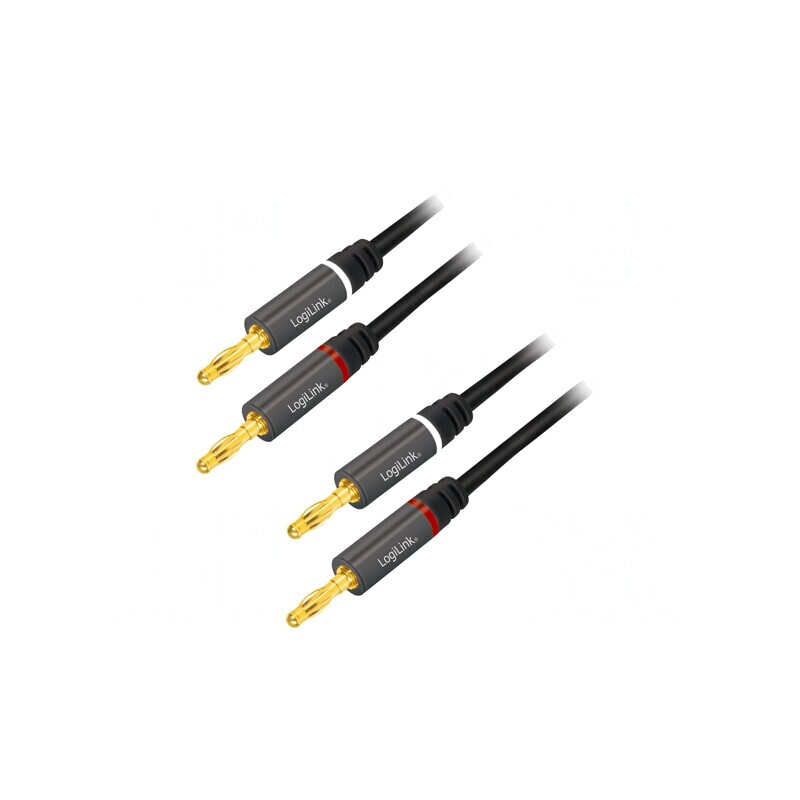 Cablu mufă banană 4mm aurit 5m | Electronic-mag.ro | Componente Electronice