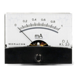 Ampermetru pe panou 0-1mA 200Ω | Electronic-mag.ro | Componente Electronice