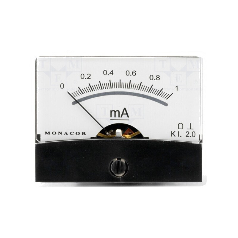 Ampermetru pe panou 0-1mA 200Ω | Electronic-mag.ro | Componente Electronice Ampermetru pe panou 0-1mA 200Ω | Electronic-mag.ro | Componente Electronice