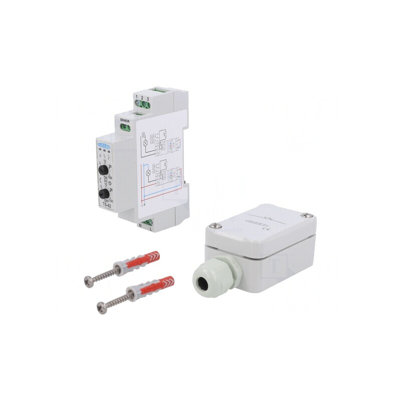 Întrerupător crepuscular pentru şină DIN 230V | Electronic-mag.ro | Componente Electronice