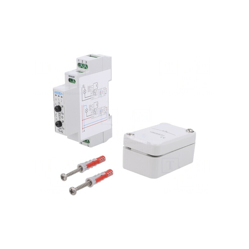Întrerupător crepuscular DIN 230VAC IP20 SPDT | Electronic-mag.ro | Componente Electronice