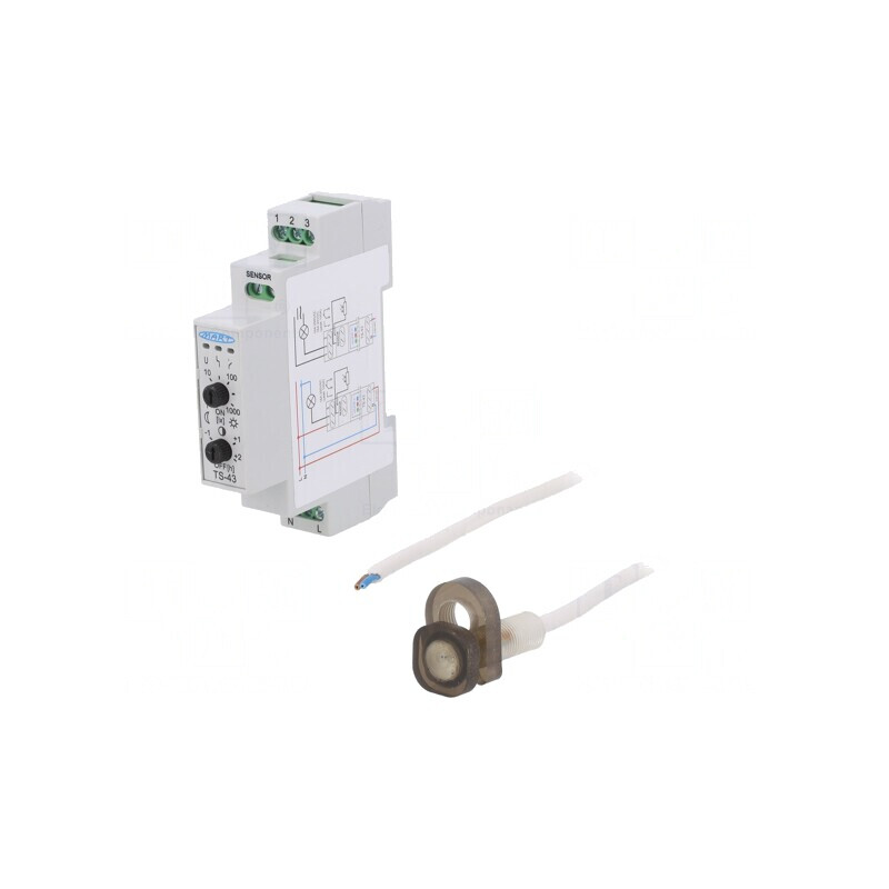 Întrerupător Crepuscular DIN 230V SPDT IP20 | Electronic-mag.ro | Componente Electronice
