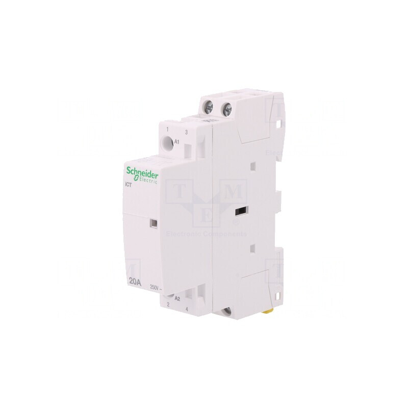 Contactor 2P 20A 230-240VAC NO IP20 | Electronic-mag.ro | Componente Electronice