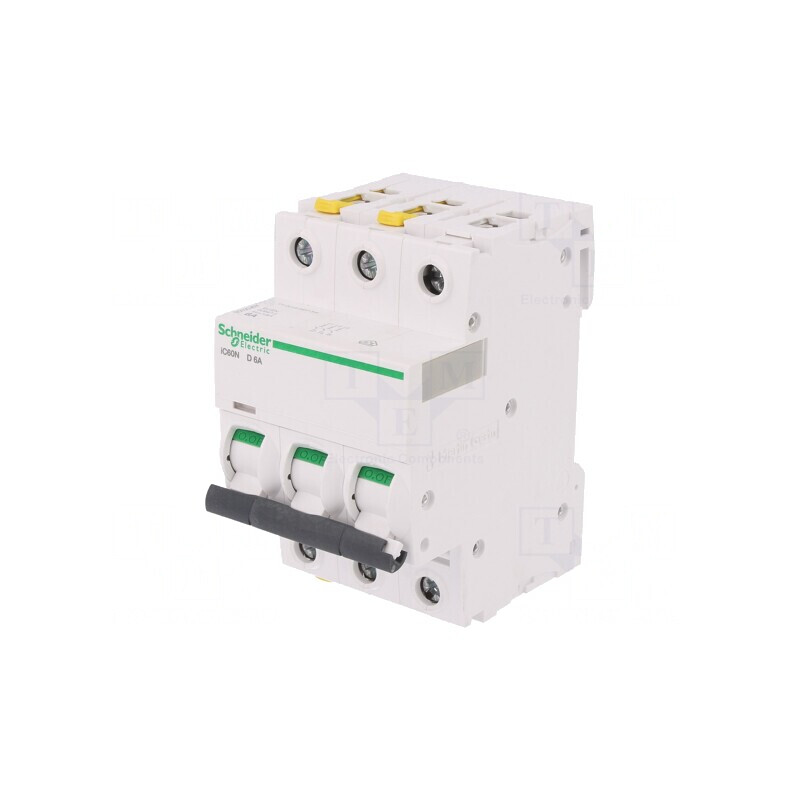Întrerupător de Supracurent 3P 6A 400VAC D | Electronic-mag.ro | Componente Electronice