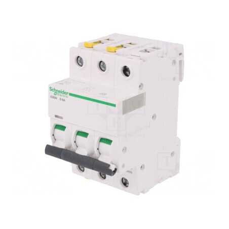 Întrerupător de Supracurent 3P 6A 400VAC D | Electronic-mag.ro | Componente Electronice