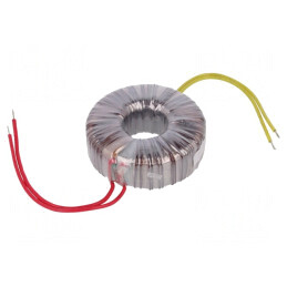 Transformator toroidal 80VA 230V 12V 6.66A cu cabluri | Electronic-mag.ro | Componente Electronice
