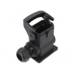 Carcasă pentru Conectori HDC Han-Eco B 6B Drept | Electronic-mag.ro | Componente Electronice