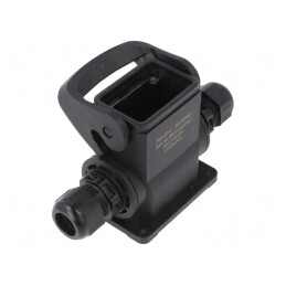 Carcasă pentru conectori HDC Han-Eco B 6B drept | Electronic-mag.ro | Componente Electronice