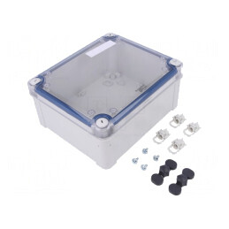 Carcasă Universală Policarbonat Gri 164x198x87mm | Electronic-mag.ro | Componente Electronice